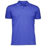 Plain Royal blue Melange Polo Regular