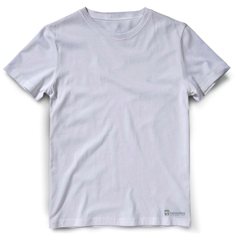 Plain White Round Neck T-Shirt